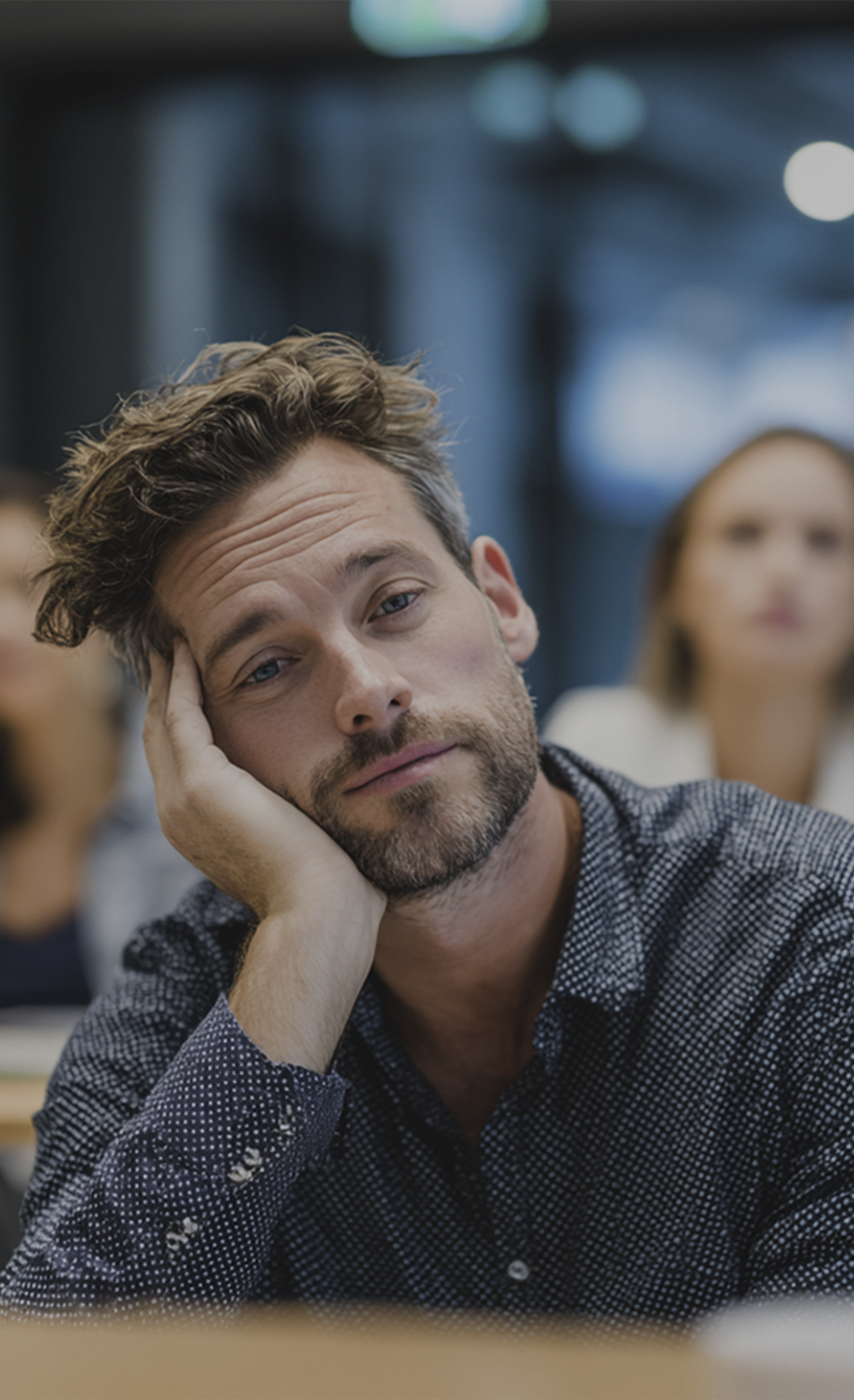 Symbolbild: Mann ist gelangweilt